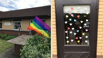 Rainbows on display at Perry Barr care home